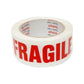1x Fragile Packing Tape 48mmx75m - Long Rolls Red White Packaging Adhesive Label - Magdasmall