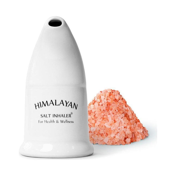 1x Himalayan Pink Salt Inhaler Pipe + 125g Free Coarse Salt - Pure Cyrstal Rock - Magdasmall