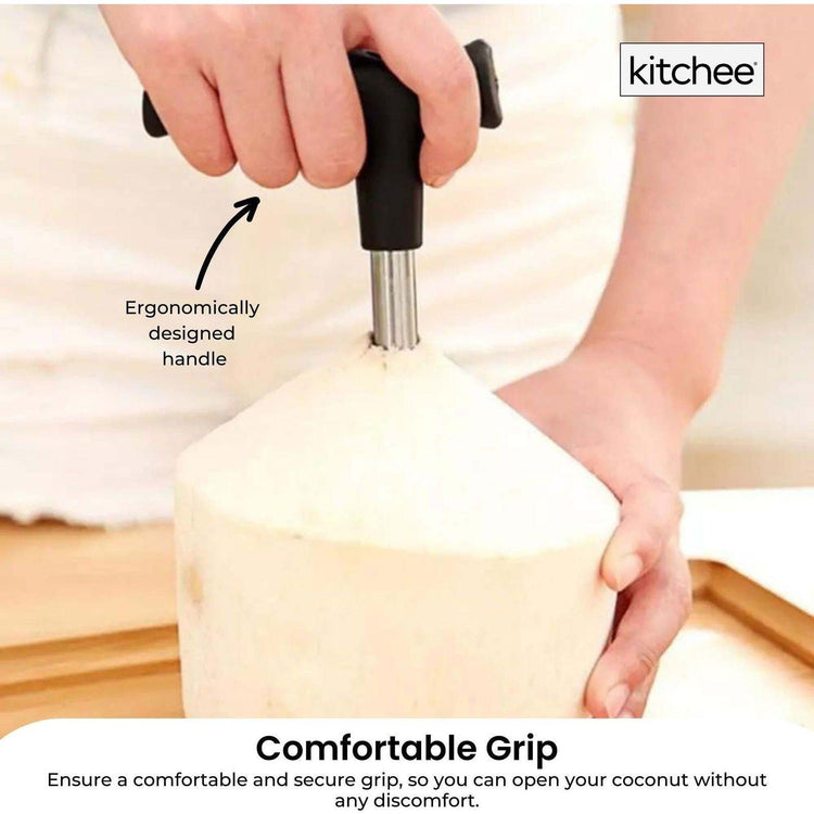 1x Kitchee Coconut Opener - Stainless Steel Hole Punch Kitchen Tool - Magdasmall