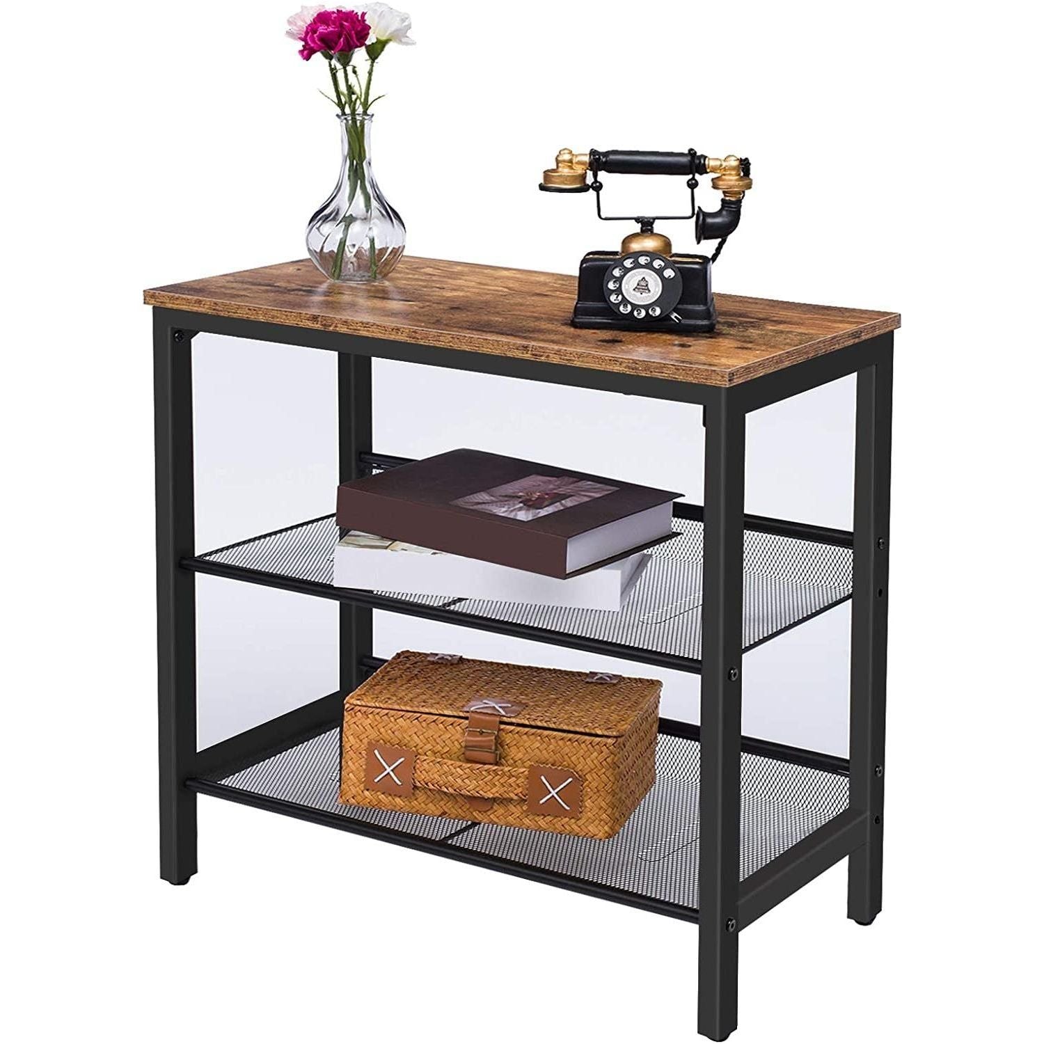 2-Tier Shoe Rack, Industrial Shoe Organizer Storage Bench - Magdasmall