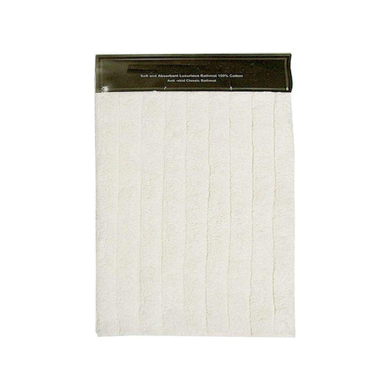 2000GSM Soft & Absorbant 100% Cotton Bath Mat 50 x 80cm Ivory - Magdasmall
