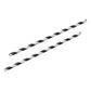 200 Pack Black White Drinking Straws Biodegradable Eco Paper Birthday Party Event Bistro Bar Cafe Take Away - Magdasmall