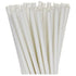 200 Pack White Drinking Straws Biodegradable Eco Paper Birthday Party Event Bistro Bar Cafe Take Away - Magdasmall