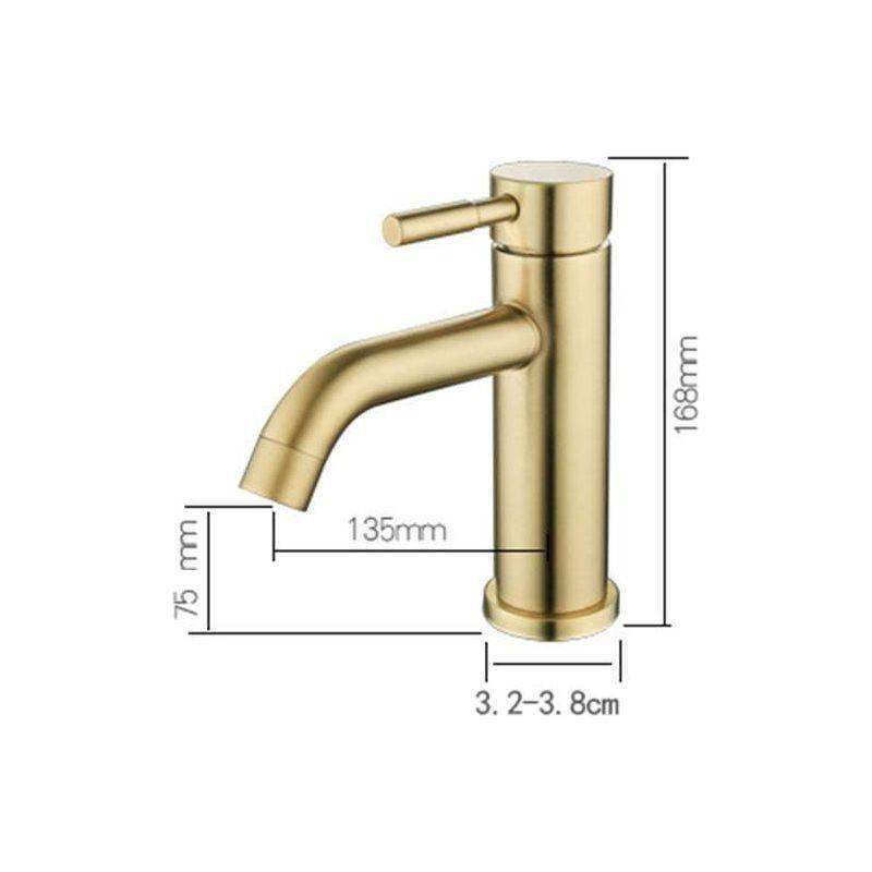 2020 New slim round style basin mount tap low faucet matte black tap mixer spout - Magdasmall