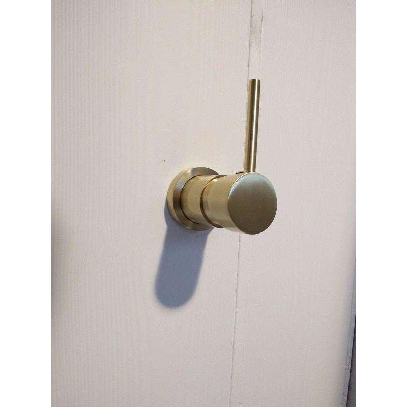 2021 New Brass Burnished Gold  round hand held SHOWER HEAD  adjust holder mixer - Magdasmall