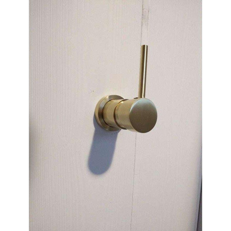 2021 New Brass Burnished Gold  round hand held SHOWER HEAD  adjust holder mixer - Magdasmall