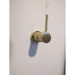 2021 New Brass Burnished Gold  round hand held SHOWER HEAD  adjust holder mixer - Magdasmall