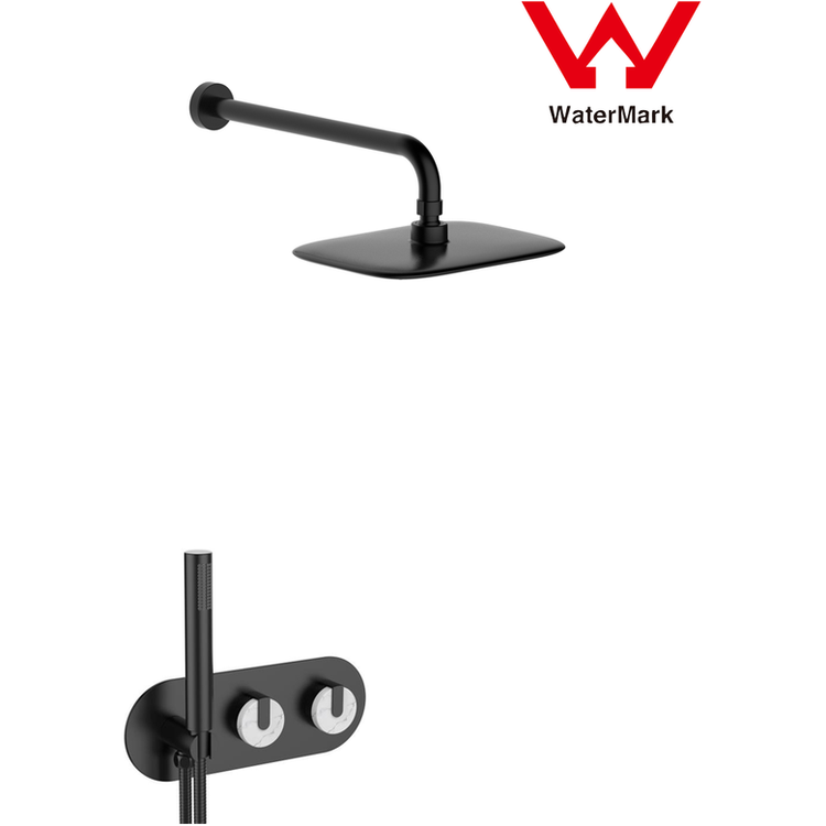 2021 New Marble Stone handle matte black wall taps 1/4 turn matte black pattern - Magdasmall
