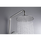 2023 Brushed Nickel Solid Stainless Steel 304 made shower set w diverter 200 mm head sprayer hand held head Suit Outdoor - Magdasmall