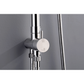2023 Brushed Nickel Solid Stainless Steel 304 made shower set w diverter 200 mm head sprayer hand held head Suit Outdoor - Magdasmall
