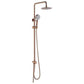 2023 Brushed Rose Gold Copper Solid Stainless Steel 304 made shower set w diverter 200 mm head sprayer hand held head - Magdasmall
