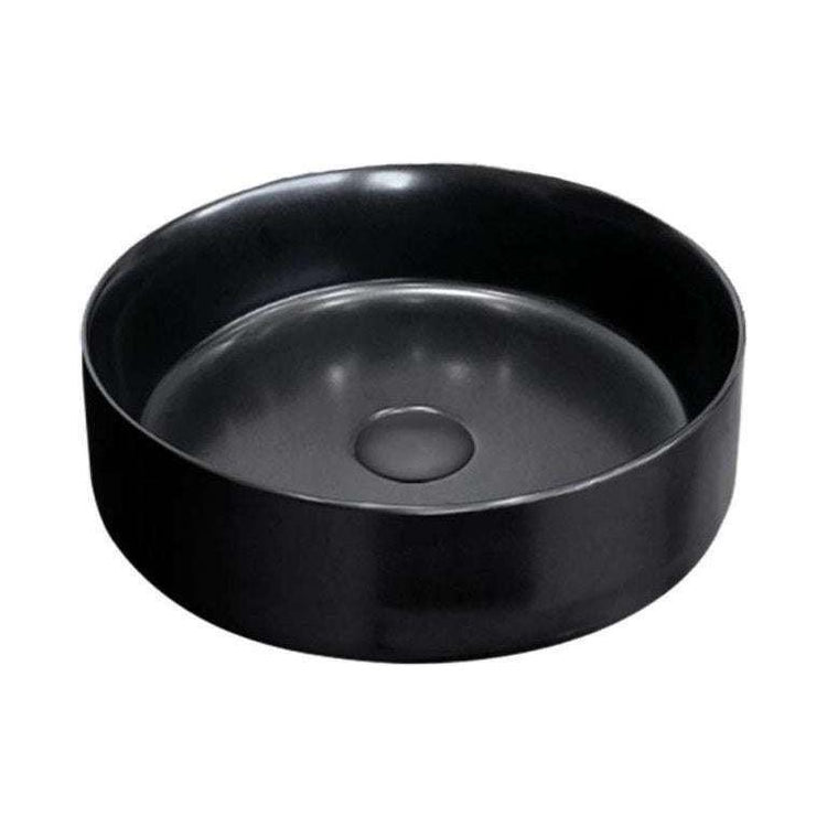 2023 Matte Black matte white matte Pink Green Gold Copper Round 360 mm Dia top counter basin porcelain sink - Magdasmall