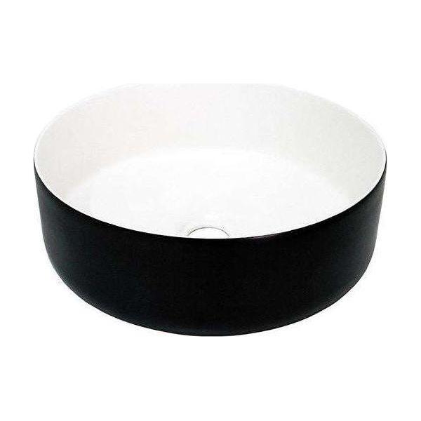 2023 Matte Black matte white matte Pink Green Gold Copper Round 360 mm Dia top counter basin porcelain sink - Magdasmall