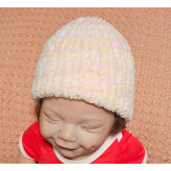 Doll Beanie - Handmade Knitted Hat- Dolls Hat-Premie Baby