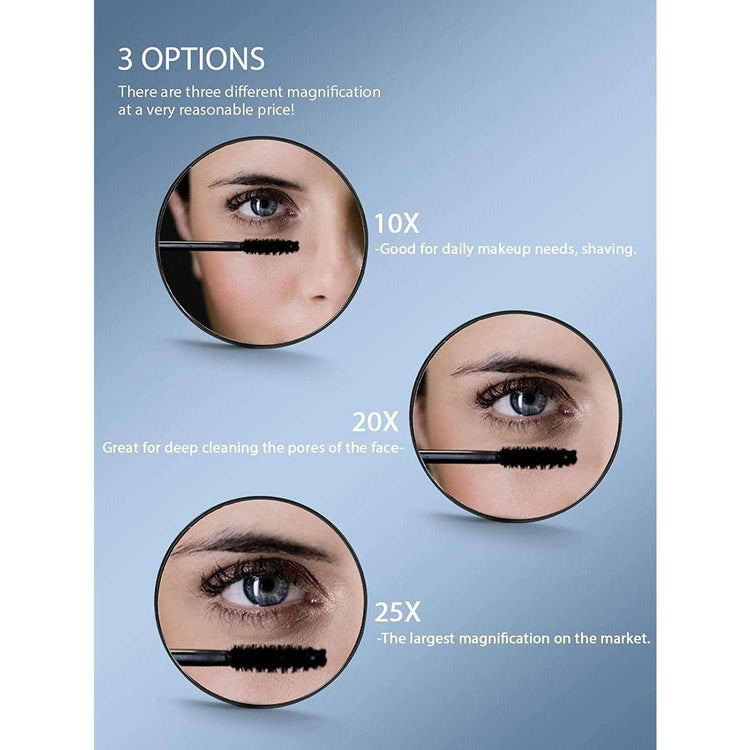 20X Magnifying Mirror and Eyebrow Tweezers Kit for Travel - Magdasmall