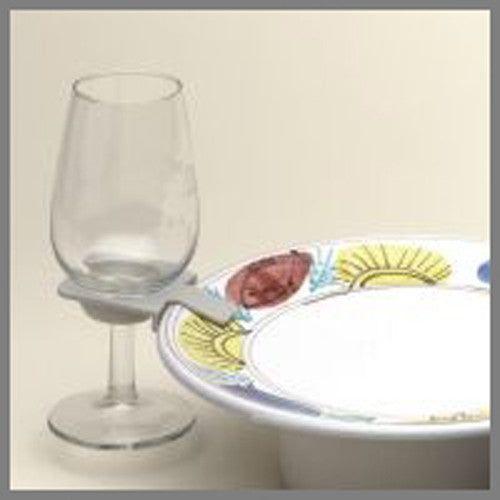 20 Pack Of 75mm White Wine Glass Dinner Lunch Plate Clip Holder - Stand Up Buffet Party  - Promotion Merchandise Gift - Magdasmall