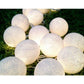 20 White 5cm Ball battery string LED - wedding party home event decoration - Magdasmall