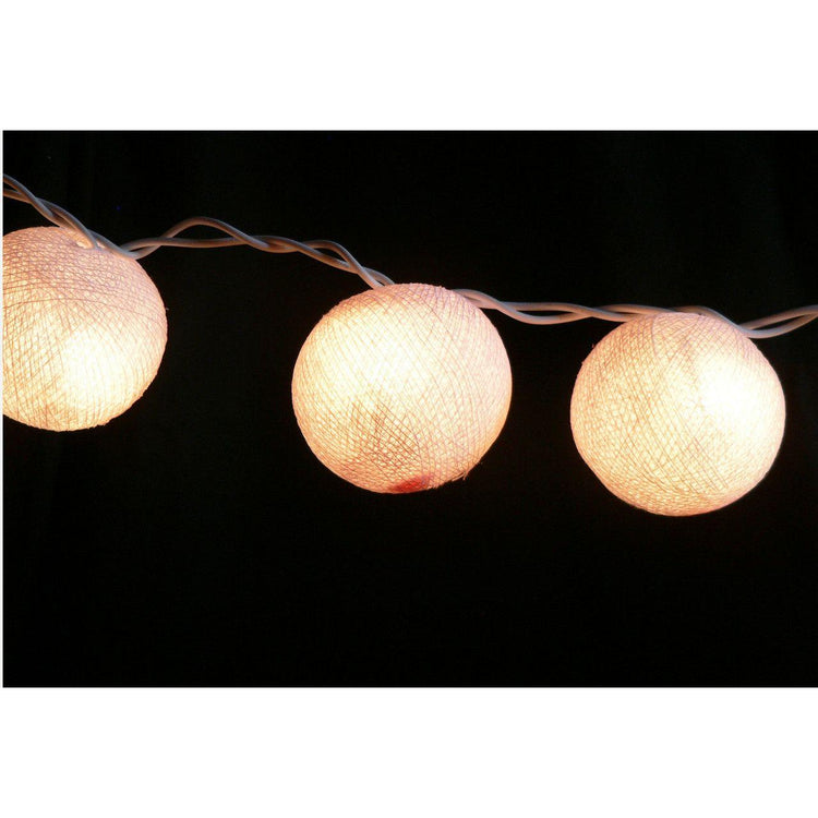 20 White 5cm Ball battery string LED - wedding party home event decoration - Magdasmall