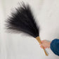 20 sticks Natural Black Pampas Grass Bouquet-21.65" Fluffy Dried Pampas for Home Decor and Events - Magdasmall
