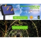 20m 200 LED Solar Powered Outdoor Lights with 8 Lighting Modes and Waterproof for Home,Garden and Decoration - Magdasmall