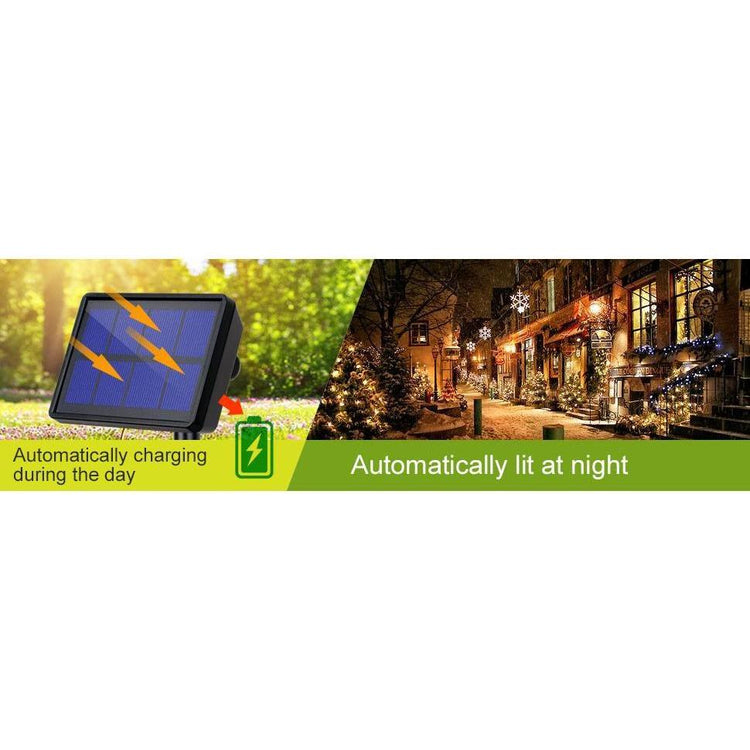 20m 200 LED Solar Powered Outdoor Lights with 8 Lighting Modes and Waterproof for Home,Garden and Decoration - Magdasmall
