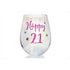 21st Birthday Irid Wine Glass - Magdasmall