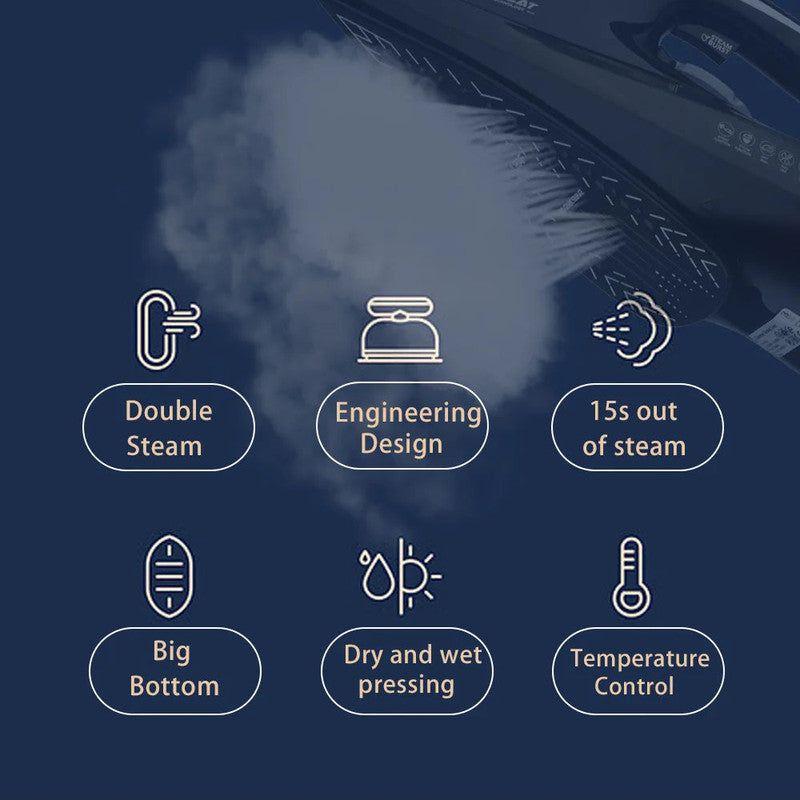 2200W Professional Steam Iron with Ceramic Soleplate - Magdasmall