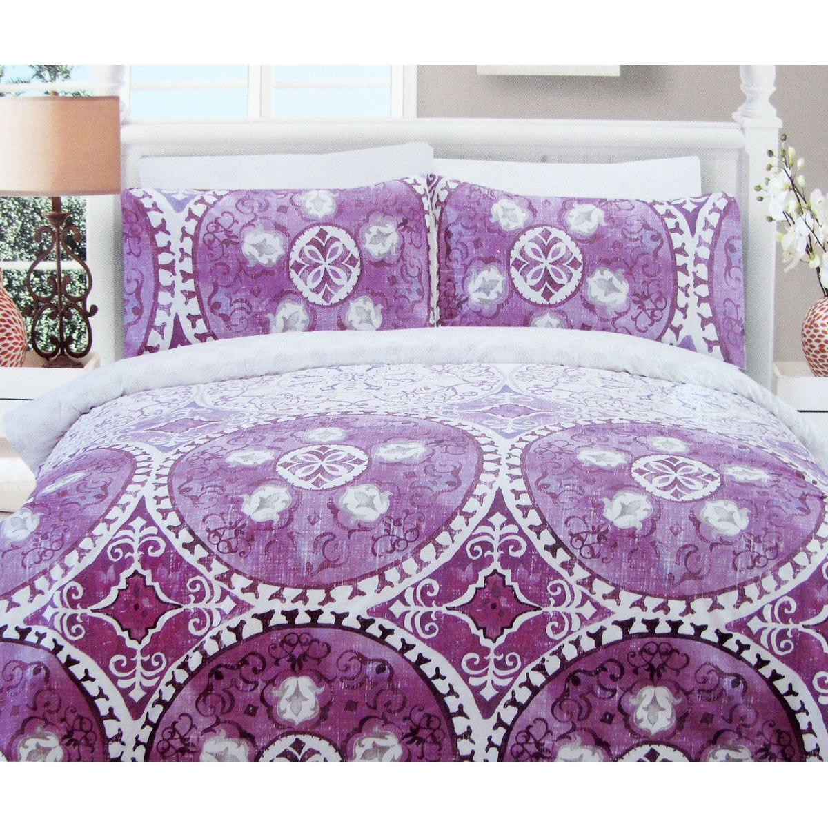 225TC Kasbah Mandala Cotton Rich Easy Care Quilt Cover Set Queen - Magdasmall