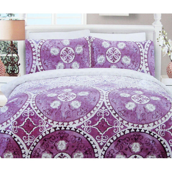 225TC Kasbah Mandala Cotton Rich Easy Care Quilt Cover Set Queen - Magdasmall