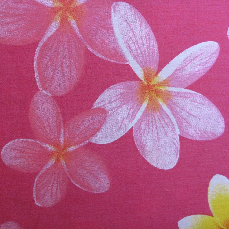 225TC Polyester Cotton Frangipani Jungle Pink Quilt Cover Set King - Magdasmall