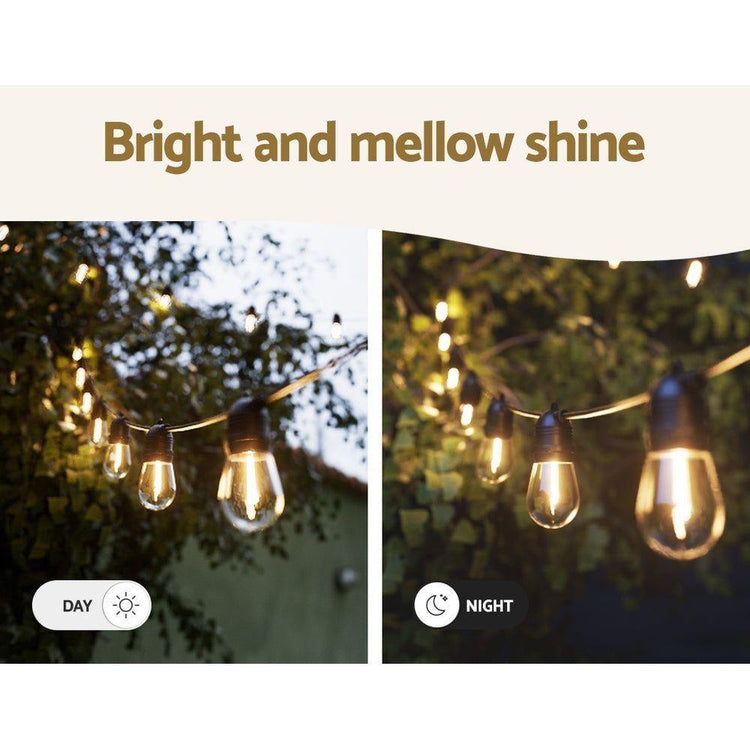 23m Festoon Lights Christmas Fairy String Lights Outdoor Party Garden Decor - Magdasmall