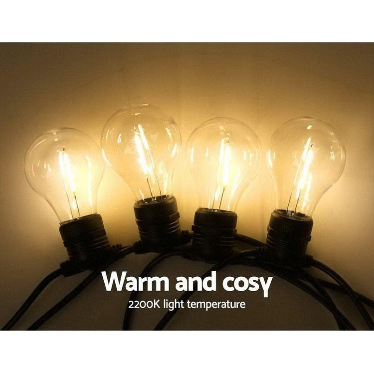 23m LED Festoon String Lights Outdoor Christmas Decorations Wedding Garden Party - Magdasmall