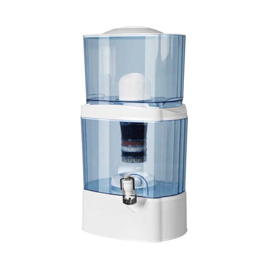 24L Benchtop 8 Stage Water Filter - Ceramic Carbon Mineral Stone Silica Purifier - Magdasmall