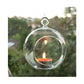 24 Bulk Buy of Hanging Clear Glass Ball Tealight Candle Holder  - 10cm Diameter / High - Wedding Globe Decoration Terrarium Succulent Plant Mini Garden Holder Decor Craft Gift - Magdasmall