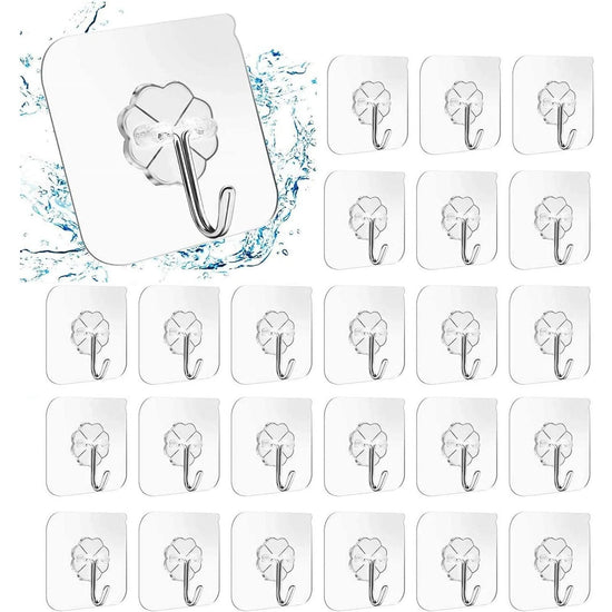 24 Packs Heavy Duty Adhesive Hooks Kitchen Wall Hooks - Magdasmall