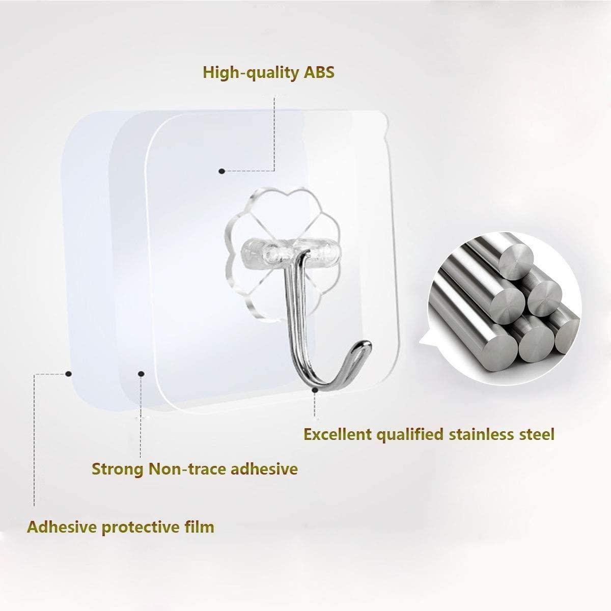 24 Packs Heavy Duty Adhesive Hooks Kitchen Wall Hooks - Magdasmall