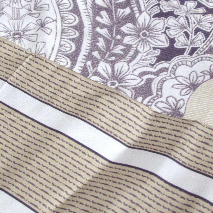 250TC Cotton Reversible Quilt Cover Set Elizabeth Queen - Magdasmall