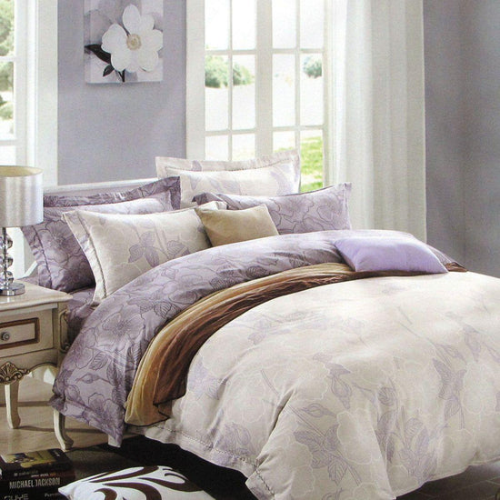 250TC Gilmore Cotton Reversible Quilt Cover Set King - Magdasmall