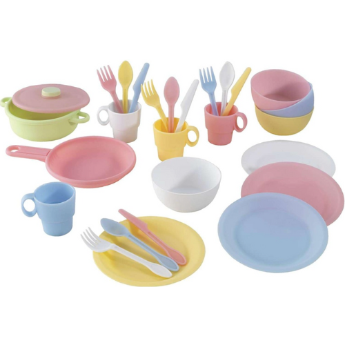 27pc Cookware Set - Pastel dinner set for kids