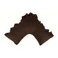 280TC Luxury Percale Ruffled V Pillowcase Chocolate - Magdasmall