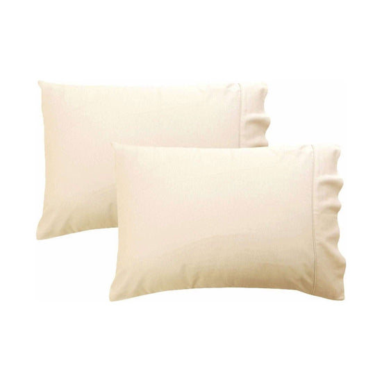 280TC Luxury Percale Standard Pillowcases Ecru - Magdasmall