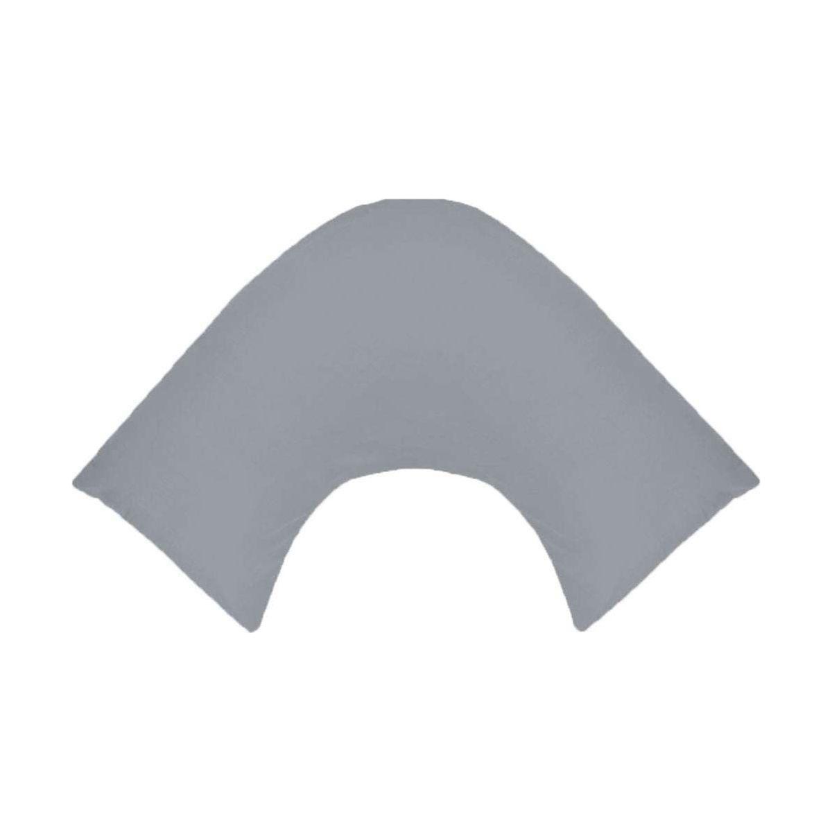 280TC Polyester Cotton V Shape Pillowcase Grey - Magdasmall