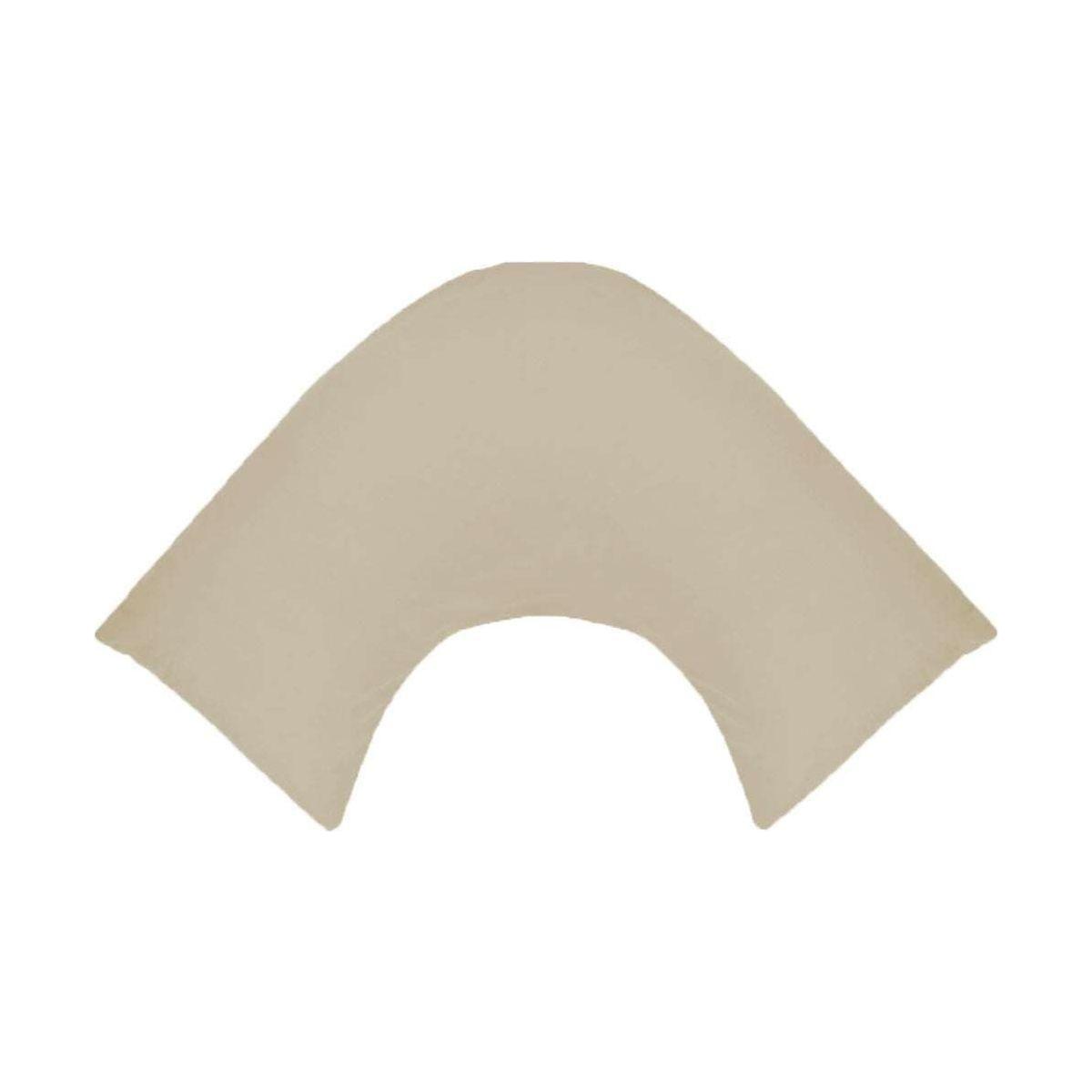 280TC Polyester Cotton V Shape Pillowcase Latte - Magdasmall