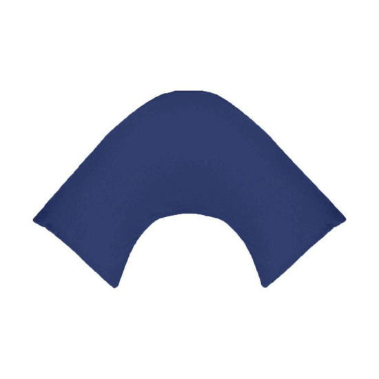 280TC Polyester Cotton V Shape Pillowcase Navy - Magdasmall