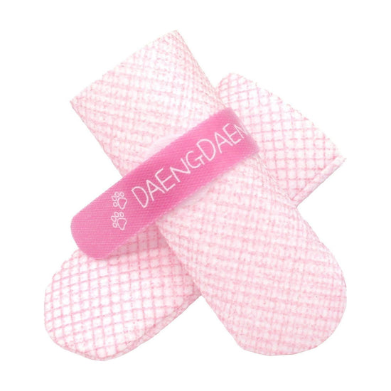 28pc X Dog Shoes Waterproof Disposable Boots Anti-Slip Pet Socks M PINK - Magdasmall