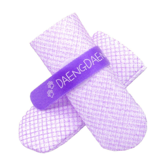 28pc X Dog Shoes Waterproof Disposable Boots Anti-Slip Pet Socks M VIOLET - Magdasmall