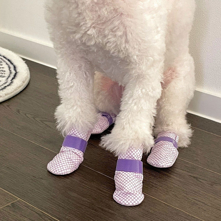 28pc X Dog Shoes Waterproof Disposable Boots Anti-Slip Pet Socks S PINK - Magdasmall