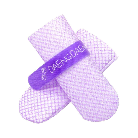 28pc X Dog Shoes Waterproof Disposable Boots Anti-Slip Pet Socks S VIOLET - Magdasmall