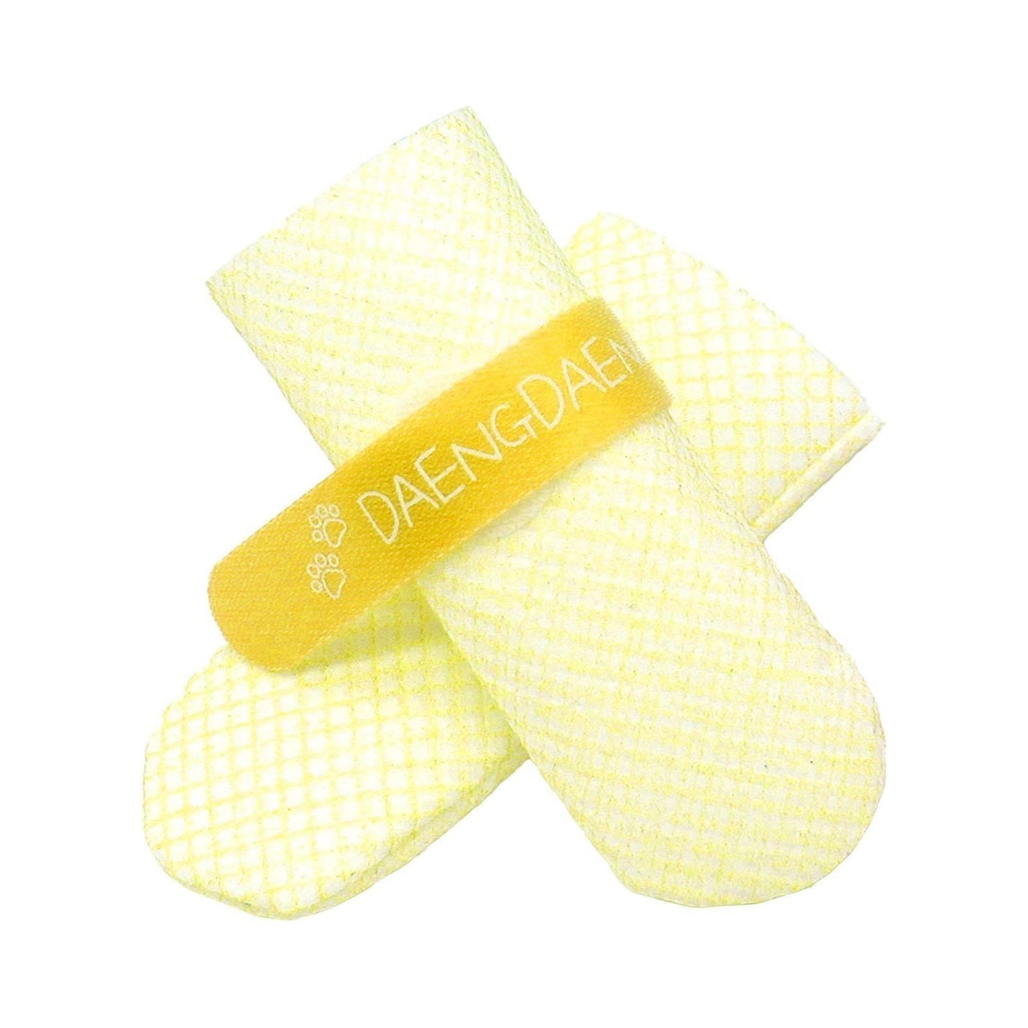 28pc X Dog Shoes Waterproof Disposable Boots Anti-Slip Pet Socks S YELLOW - Magdasmall