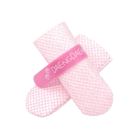 28pc X Dog Shoes Waterproof Disposable Boots Anti-Slip Pet Socks XS PINK - Magdasmall